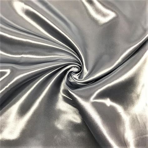 metallic silver satin fabric|silk satin by the yard.